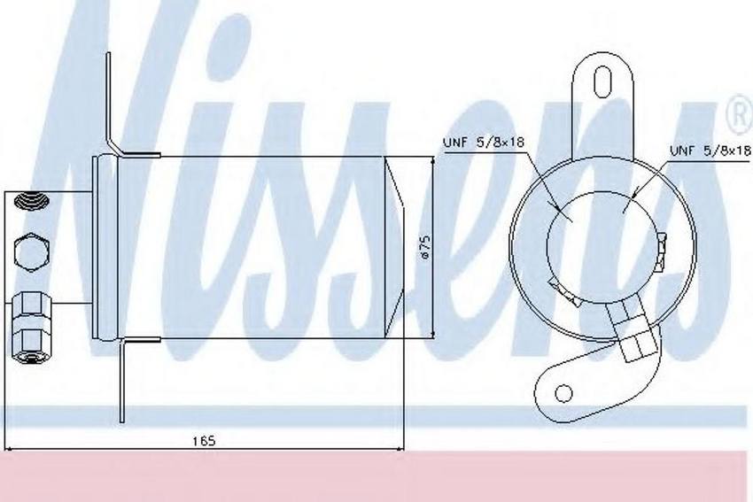 Mercedes A/C Receiver Drier 2028300283 - Nissens 95228